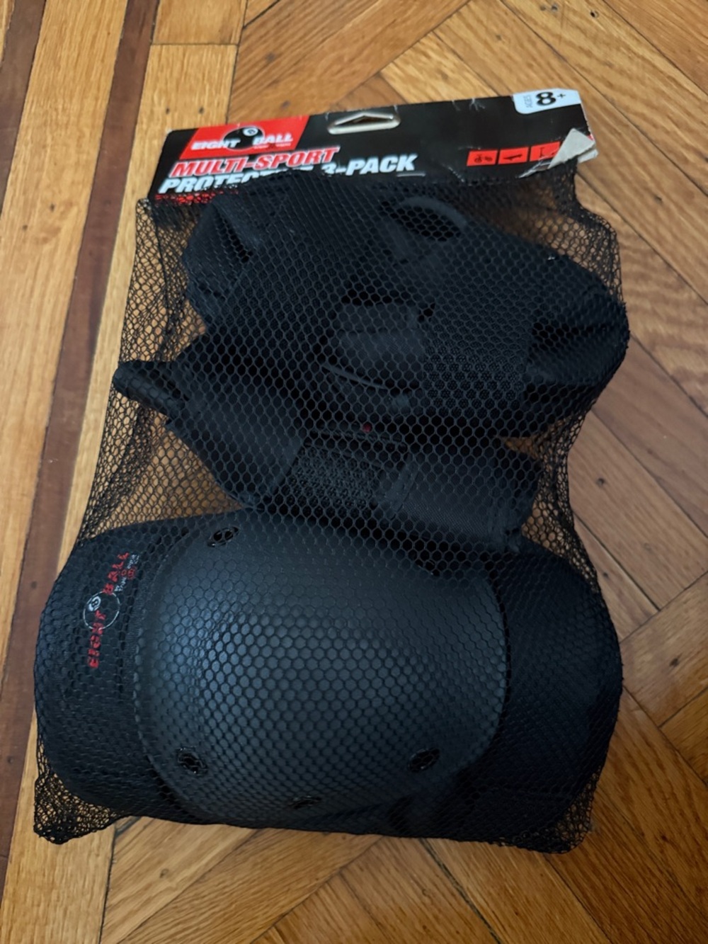 Men's Black Multi-Sport Protective Pad Set